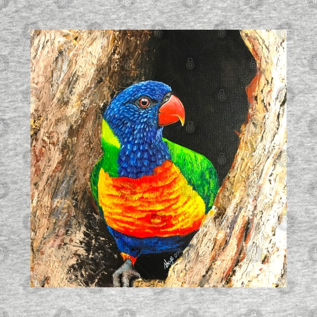 Rainbow Lorikeet by SkyeElizabeth